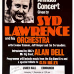 Gig poster - Syd Lawrence and his Orchestra at the Usher Hall Edinburgh