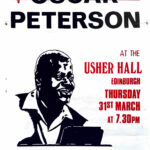 Gig poster - Oscar Peterson at the Usher Hall, Edinburgh