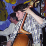 Man playing acoustic bass.