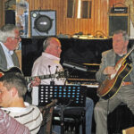 Musicians playing.
