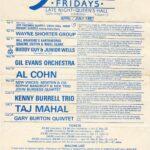 Jazz Fridays at the Queen's Hall Edinburgh flyer.