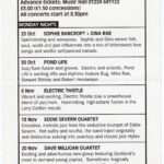 Aberdeen Jazz Club flyer.
