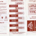Jazz at the Tron, Edinburgh flyer.