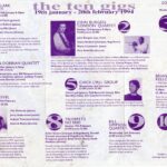 Jazz at the Tron, Edinburgh flyer.