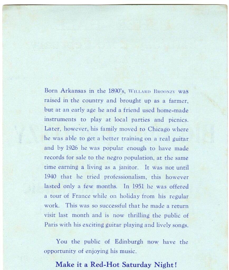 Concert flyer.