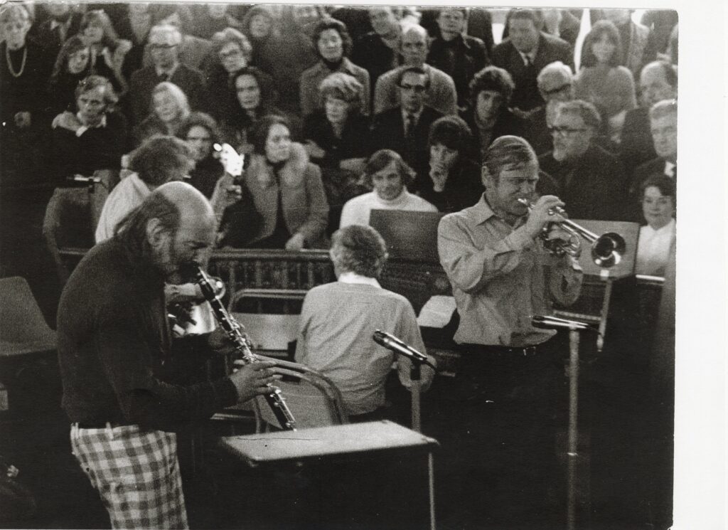 Musicians on stage.