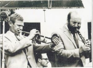 Two men playing jazz.