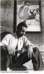 Photograph of musician from the late 1940s.
