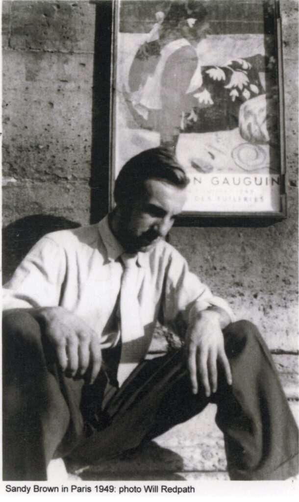 Photograph of musician from the late 1940s.