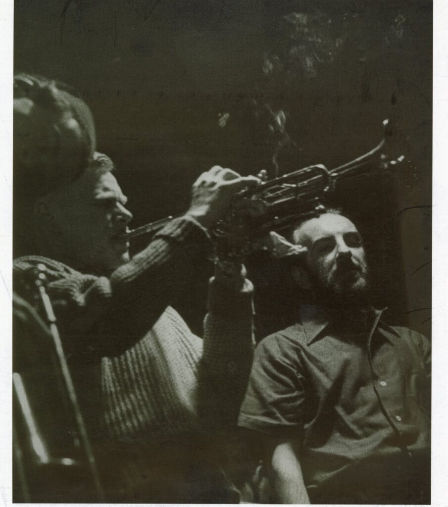 Three jazz musicians.