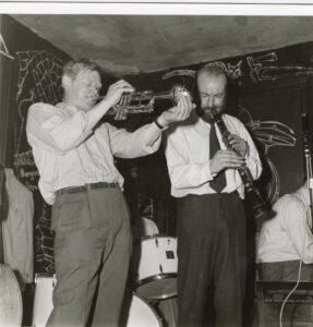 Two men playing jazz.