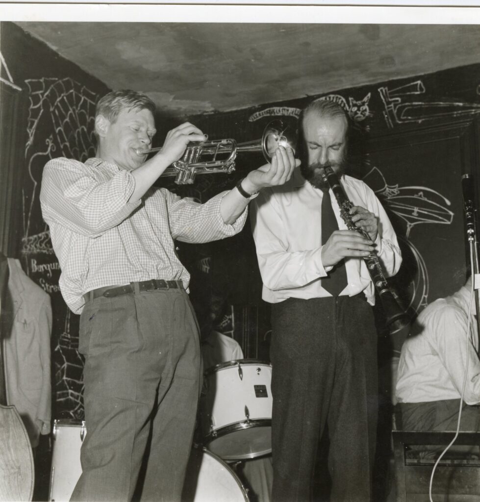 Two men playing jazz.
