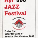 2005 Ayr Jazz Festival brochure front cover.