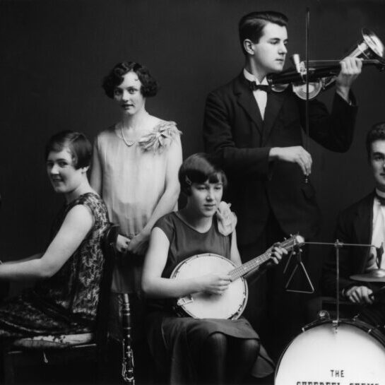An early jazz band.